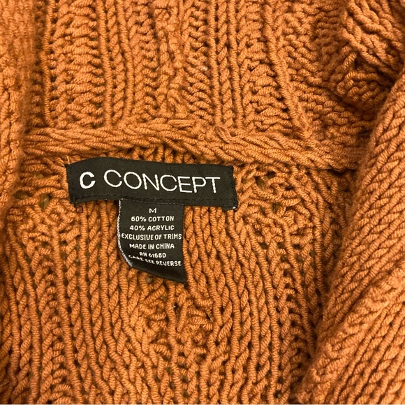 Hooded Knit Neutral Cardigan - Picture 7 of 11